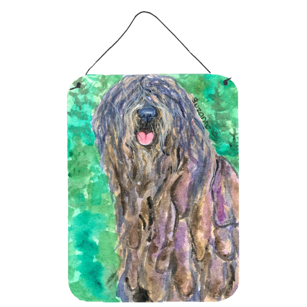 Bergamasco Sheepdog Metal Wall Art Sign - 12x16 Inch Aluminum Door Hanging Plaque for Kitchen, Bar, Bathroom & Front Door Decor - Colorful Home Decoration for Dog Lovers & Pet Owners