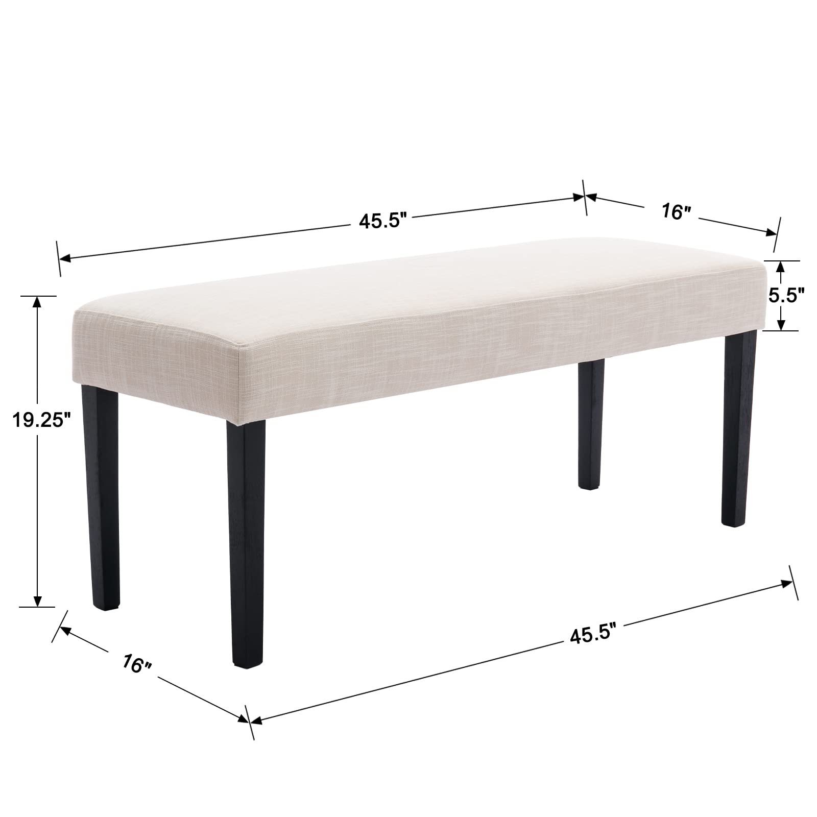 Wahson Set of 2 Farmhouse Style 45