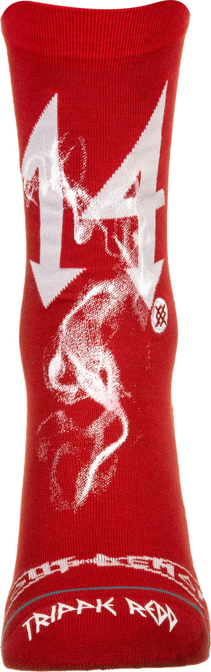 Stance Trippie Crew Socks - Red Medium Size | Comfortable Athletic Socks for Running, Basketball & Casual Wear