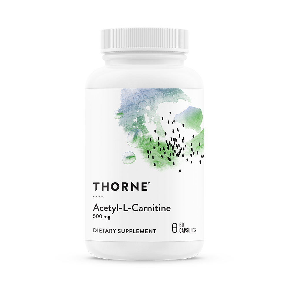 Thorne Acetyl L Carnitine (SA520) - Premium ALCAR Supplement for Energy & Brain Support - Supports Cognitive Function & Metabolism - Ideal for Fitness, Weight Management & Mental Clarity