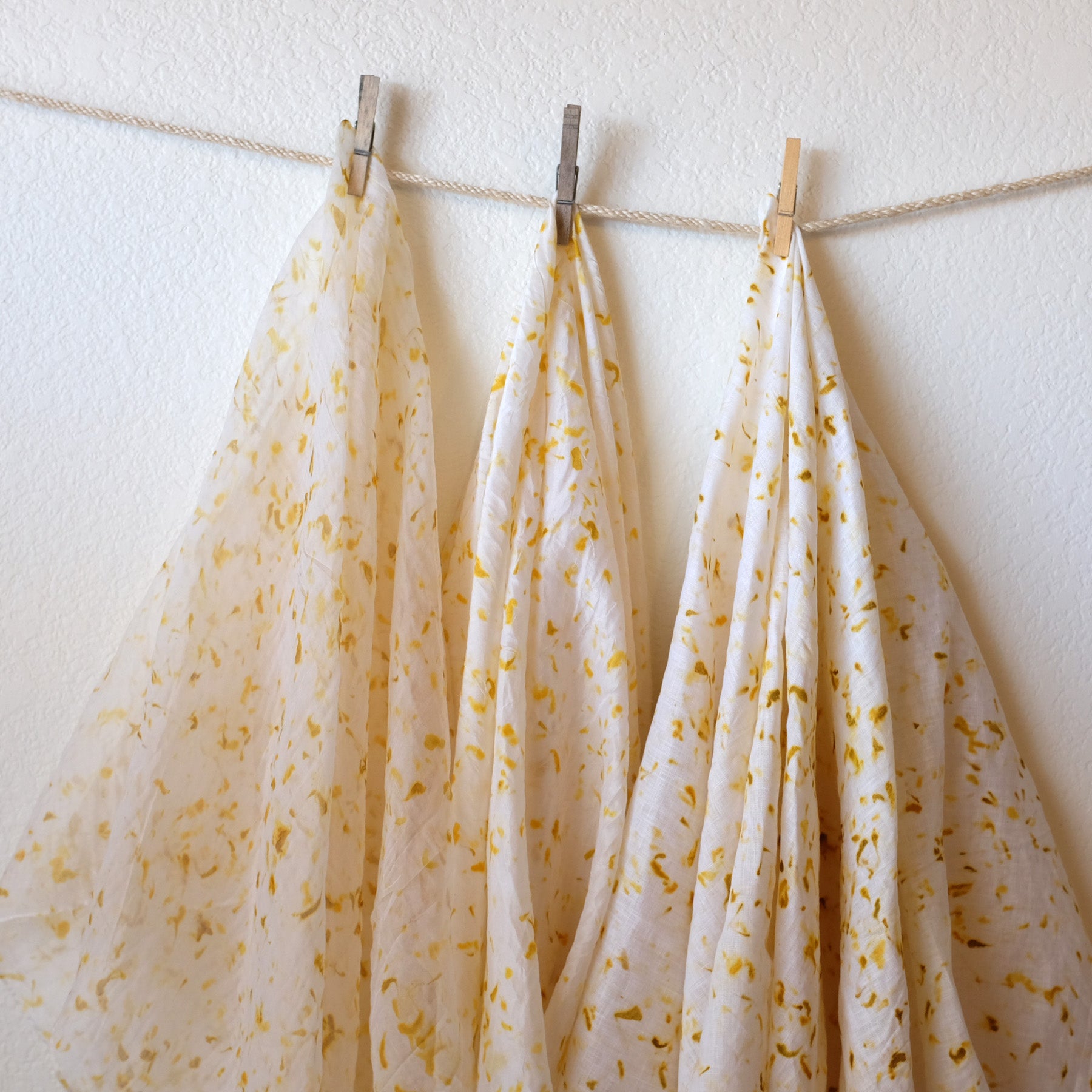 Organic Natural Dyed Eco-Friendly Printed Fabric - Sustainable & Non-Toxic for DIY Crafts, Home Decor, and Fashion Design
