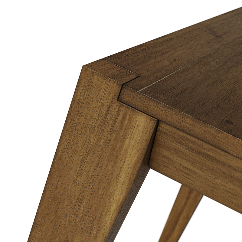 Mid Century Modern Expandable Dining Table - Solid Wood Extendable Table for Small Spaces - Perfect for Dining Room, Kitchen, and Entertaining Guests