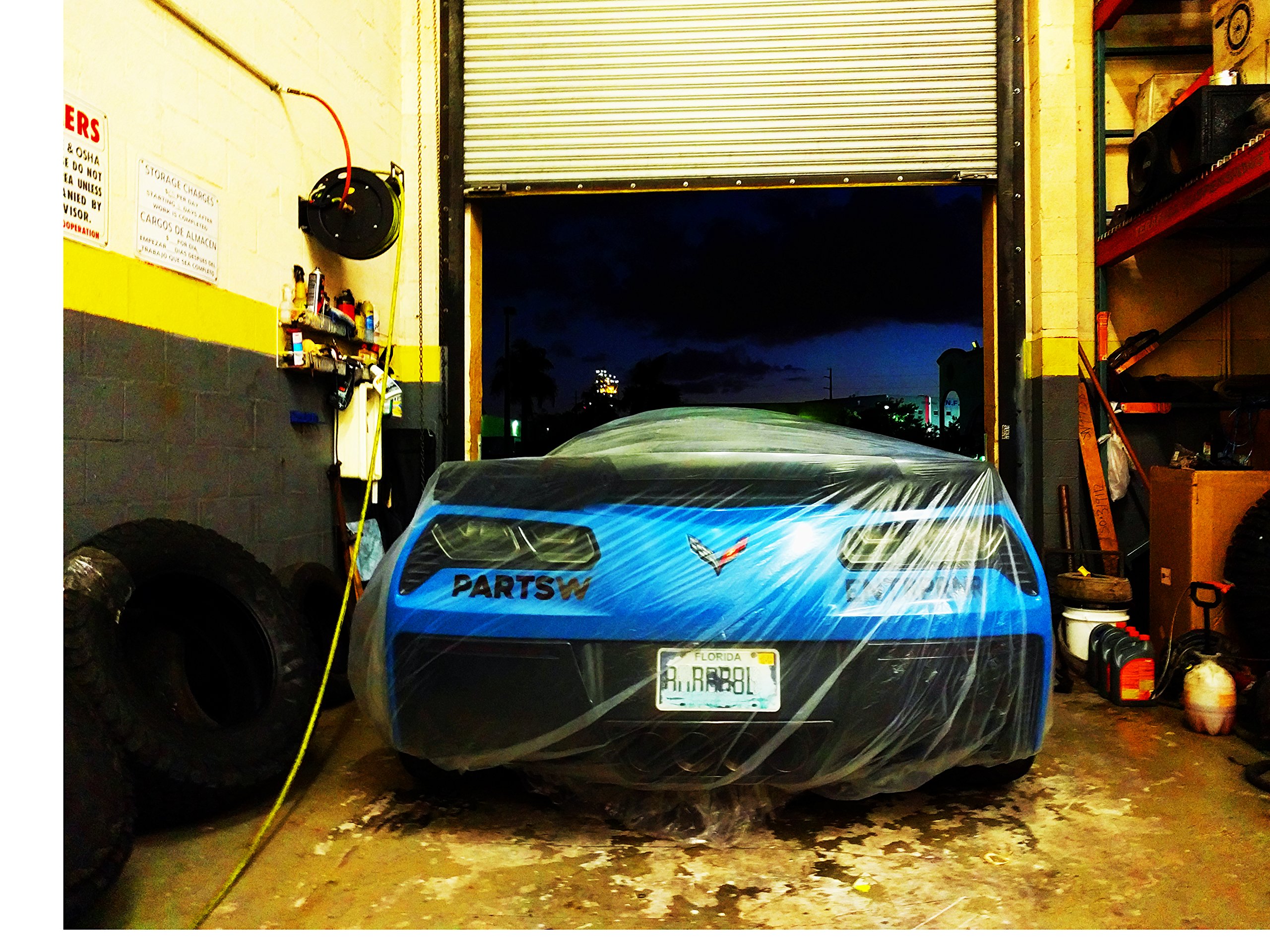 Universal Disposable Plastic Car Covers - 25 Pack Clear Indoor Garage Vehicle Protection for Storage & Dust Protection