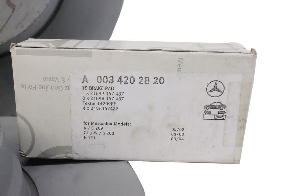 Premium Mercedes Benz Brake Rotors & Pads Set with Wear Indicators - High Performance Braking System for Sedans, SUVs & Luxury Cars - Perfect for City Driving & Highway Safety