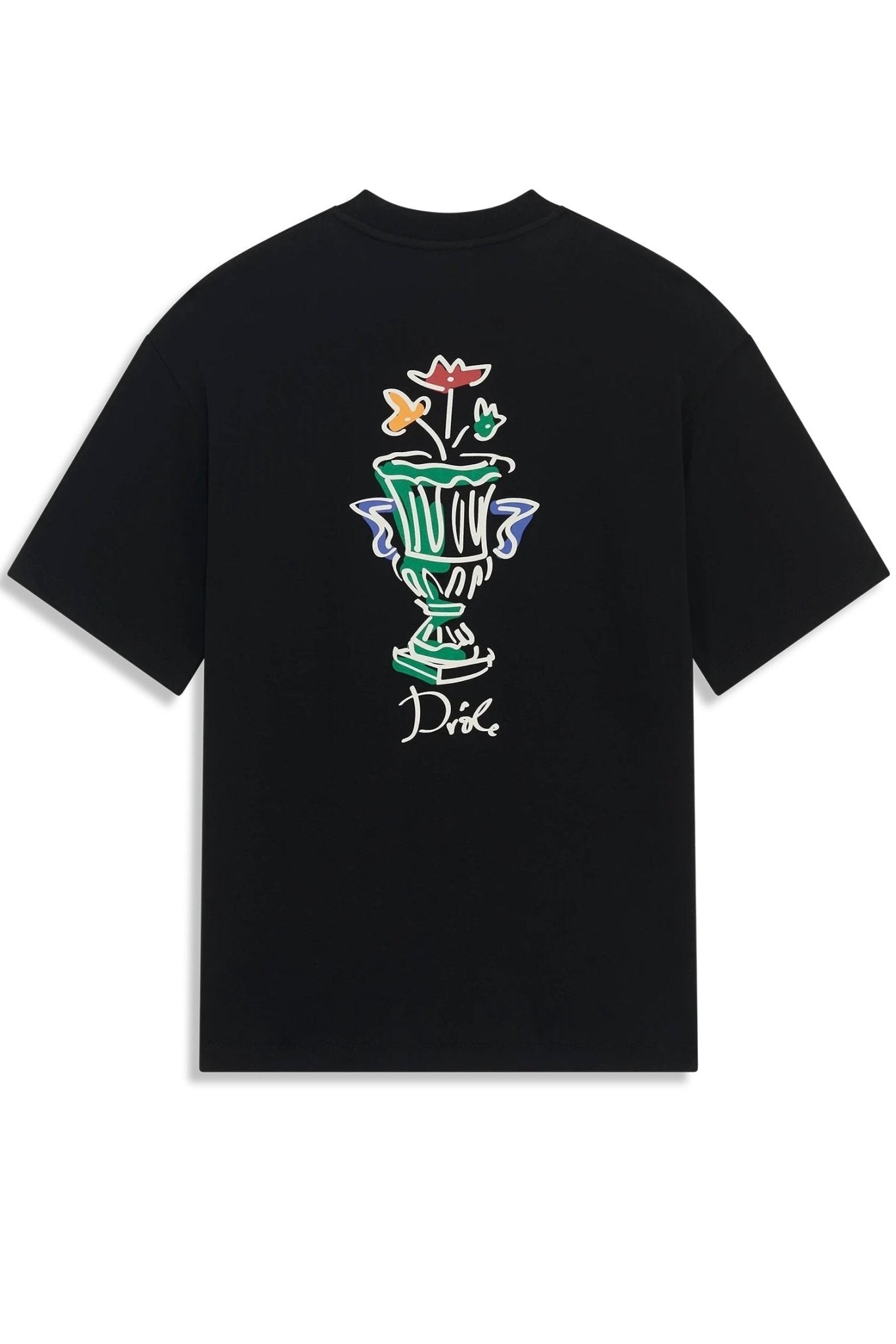 Funny Mr. F TS225 CO002 Black T-Shirt with Vase Print - Perfect for Casual Wear, Gifts, and Everyday Fashion