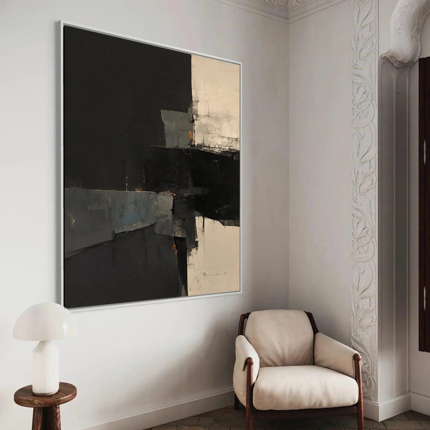 Abstract Tranquility Art Painting #WS251 - Modern Wall Decor for Living Room, Bedroom & Office - Serene Contemporary Canvas Artwork for Home & Workspace