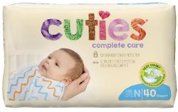 Cuties Complete Care Diapers - Ultra Soft, Hypoallergenic & Leak-Proof Baby Diapers for Newborns & Toddlers | Perfect for Daycare, Travel & Overnight Protection