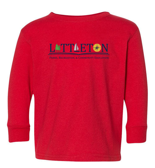Littleton Park & Rec Toddler Long Sleeve T-Shirt - Soft Cotton Kids Shirt for Boys & Girls - Perfect for Playdates, Preschool & Outdoor Activities