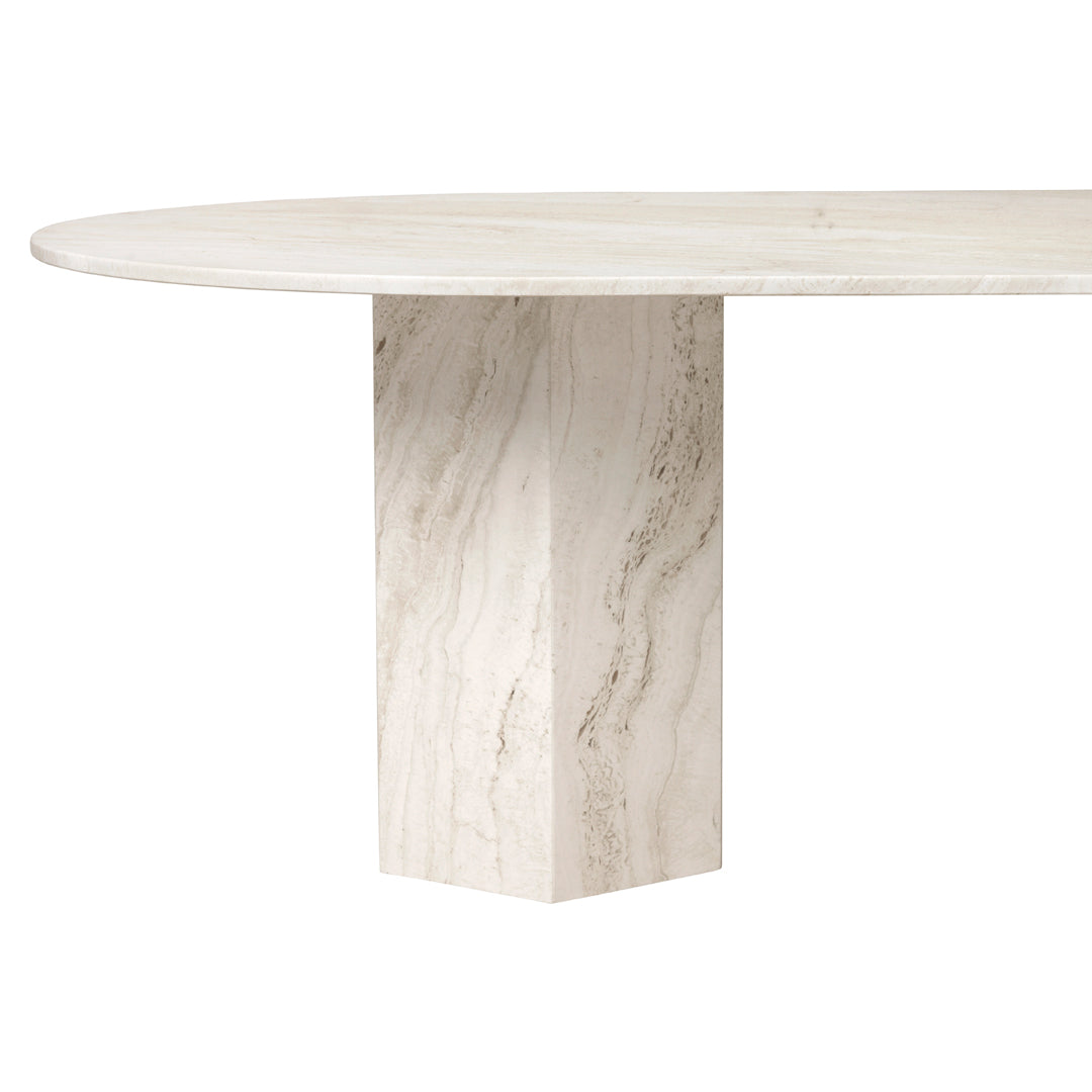 Epic Elliptical Dining Table - Modern Oval Wooden Table for 6-8 People - Perfect for Dining Room, Kitchen, or Open Concept Living Space