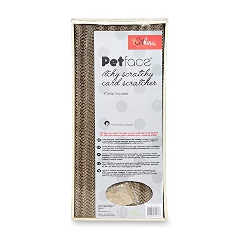Premium Cat Scratcher Box with Catnip - Durable Cardboard Cat Scratcher for Indoor Cats - Fun Kitty Toy for Scratching, Playing & Relaxing - Perfect for Home, Office & Pet-Friendly Spaces