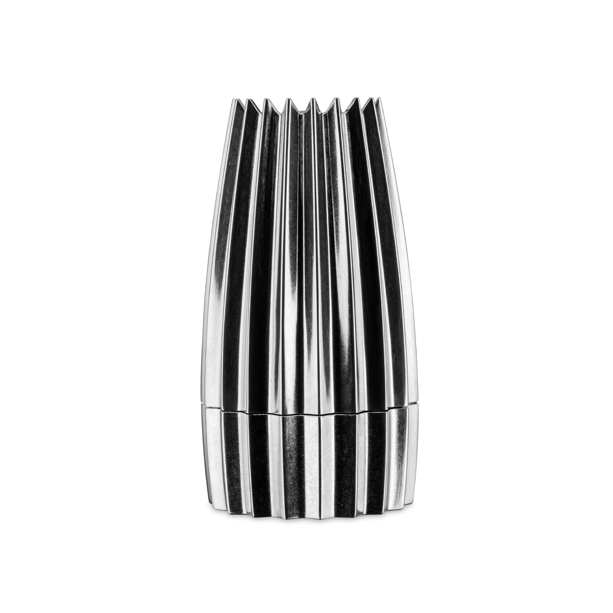 Alessi WAL03 Stainless Steel Salt & Pepper Grinder - Adjustable Coarseness for Freshly Ground Spices - Perfect for Kitchen, Dining Table & Outdoor Cooking