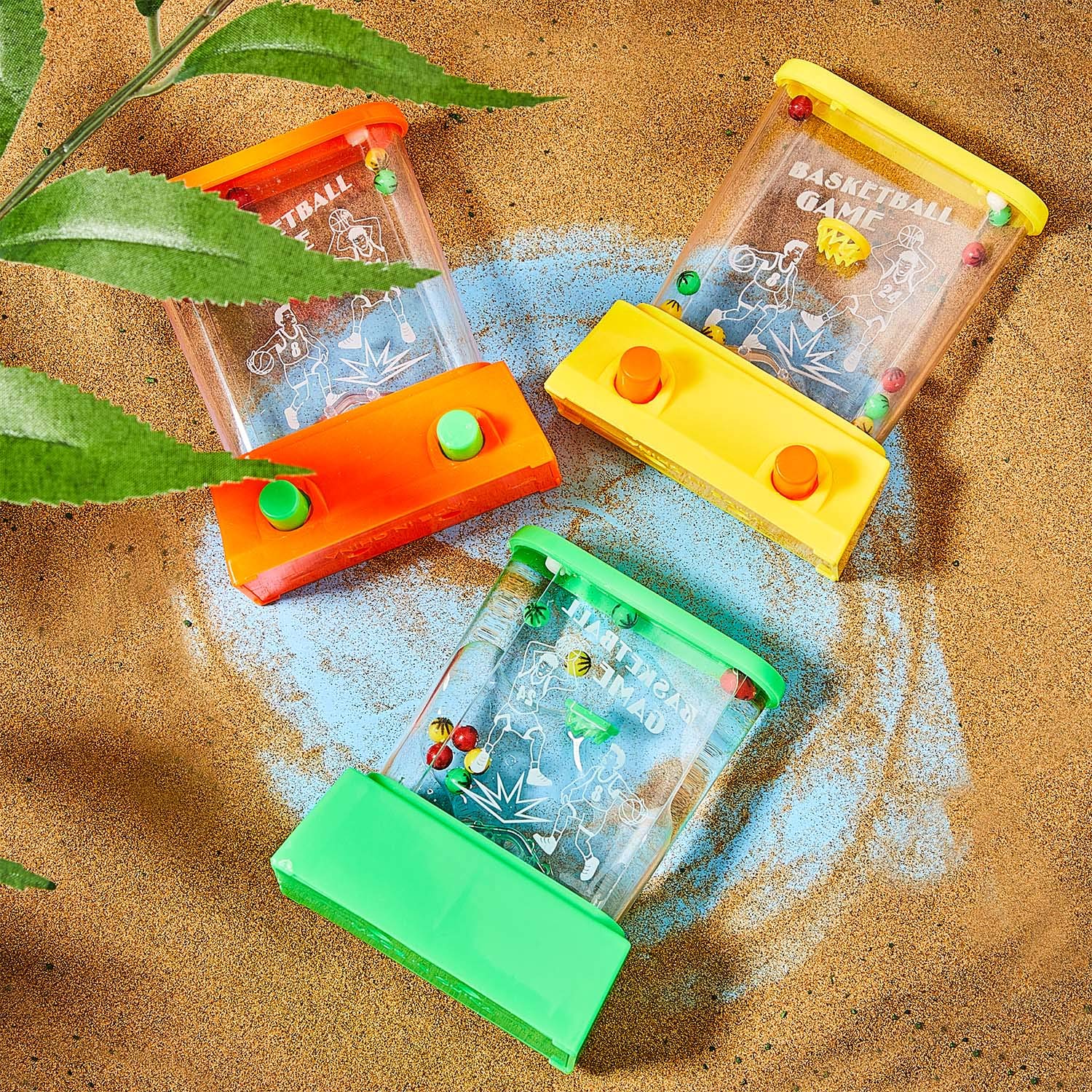 Sumind Handheld Water Ring Toss Game - Mini Arcade Water Table for Kids, Beach Toys, Pool Party & Outdoor Fun - Retro Water Game for Family Entertainment (Random Colors, Water Not Included)