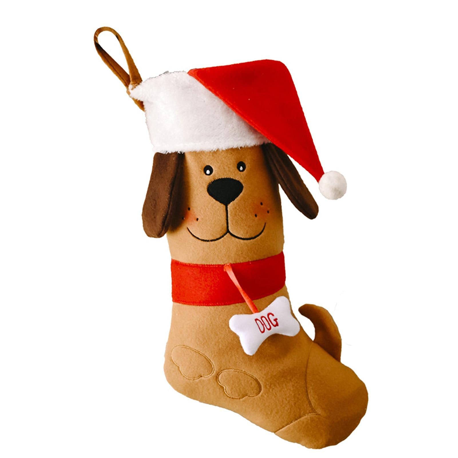 JiaLFaX Christmas Dog Bone Pet Socks - Festive Holiday Stockings for Dogs, Creative Pet Gift Set with Matching Gift Bag (Yellow) - Perfect for Pet Lovers & Christmas Decorations