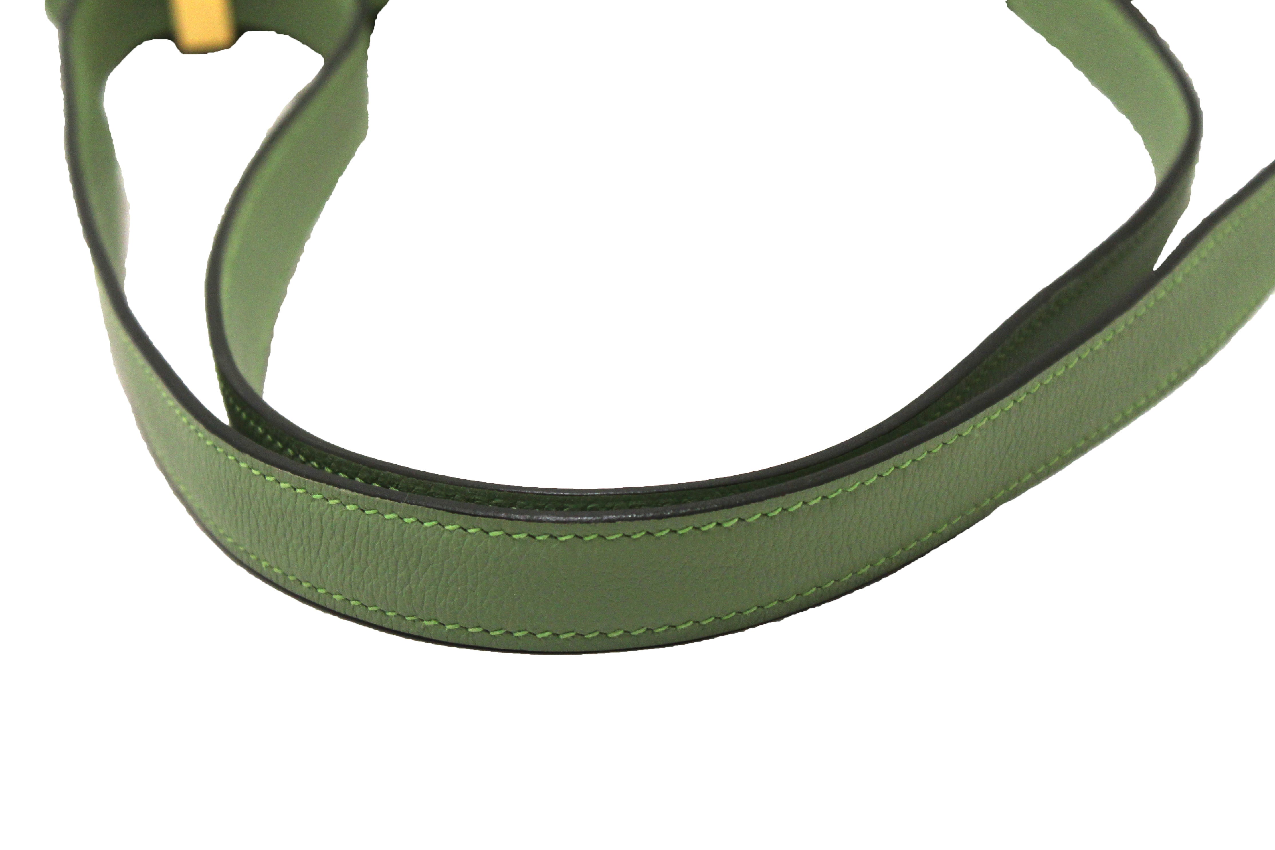 Authentic Hermes Green Vert Criquet Evercolor Leather Constance 24 Shoulder Bag - Luxury Designer Handbag for Women, Perfect for Parties, Weddings & Everyday Elegance