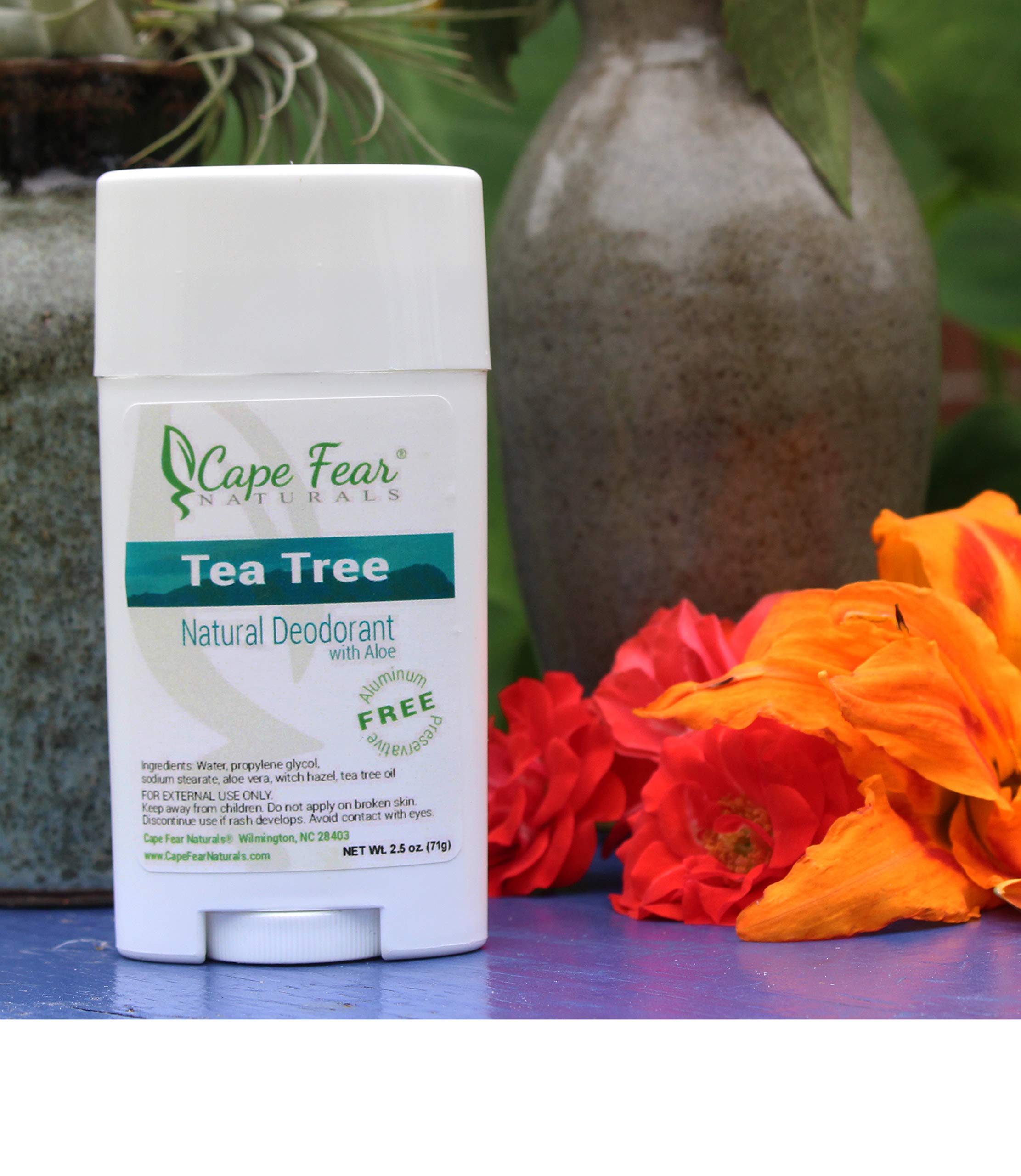 Natural Tea Tree Deodorant Stick - 2.5oz, Aluminum & Preservative Free - Fresh All Day for Men & Women - Perfect for Gym, Work & Outdoor Activities