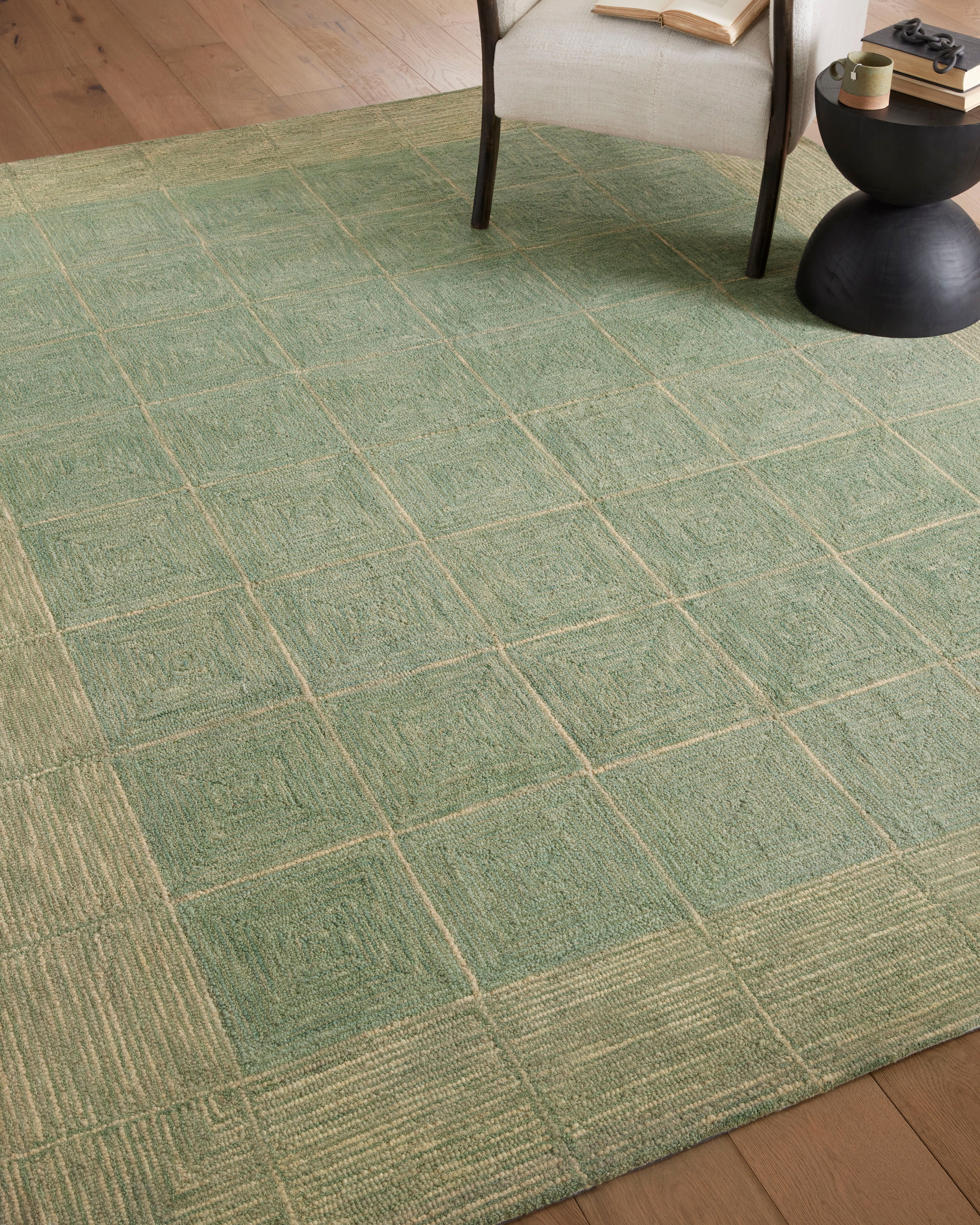Francis Green Natural Rug - Eco-Friendly Handwoven Jute Area Rug for Living Room, Bedroom & Home Decor