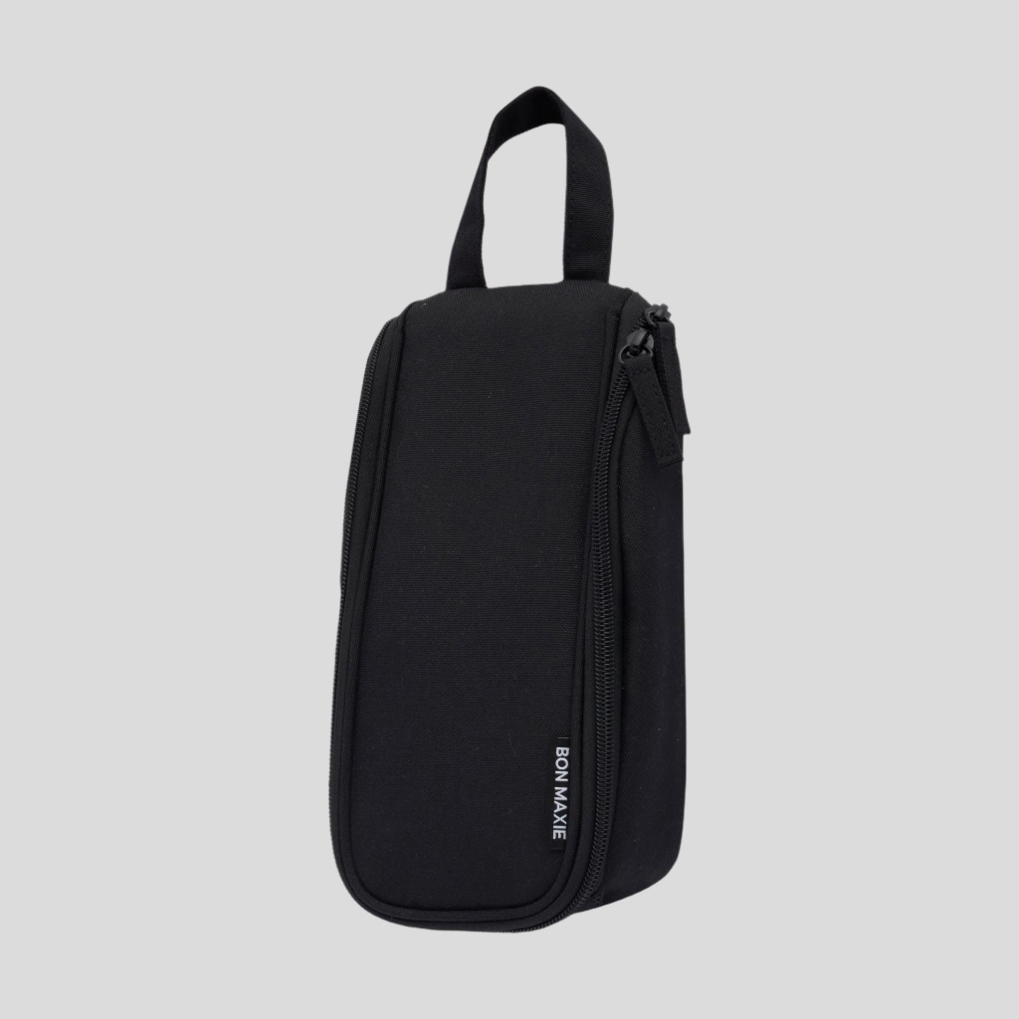 Everyday Slimline Toiletry Bag for Travel - Waterproof Black Cosmetic Organizer | Perfect for Carry-On Luggage, Gym, Camping & Business Trips