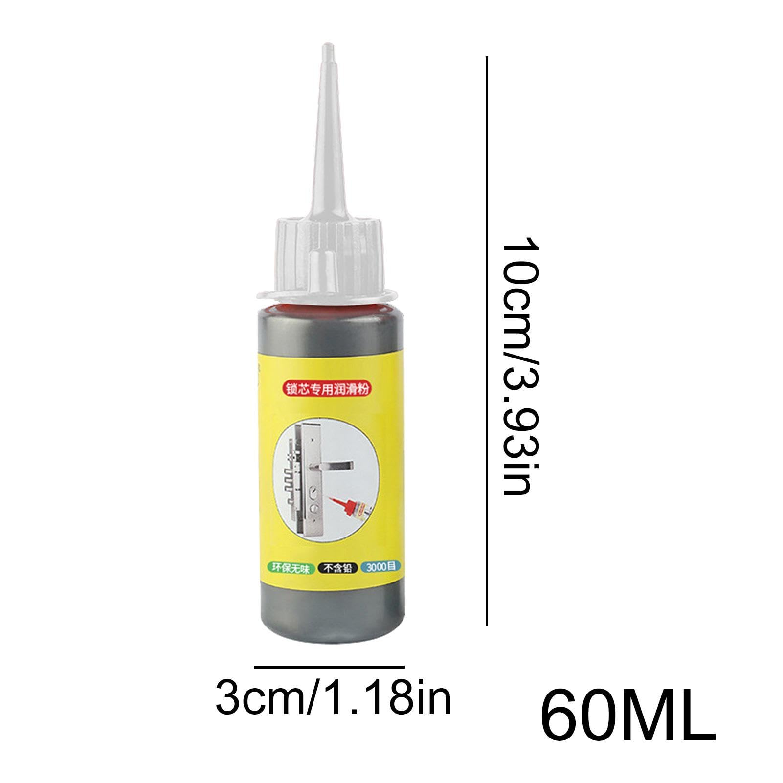 **Graphite Lubricant Powder for Locks & Keys – 60ml | High-Performance Dry Lubricant for Door, Window & Lock Cylinders | Prevents Wear & Extends Lifespan | Ideal for Home, Office & Automotive Use**