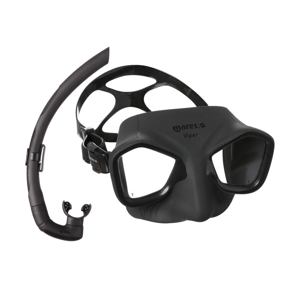 Mares Viper Scuba Diving Mask with Dual Snorkel Set - Professional Snorkeling Gear for Ocean Exploration & Underwater Adventures