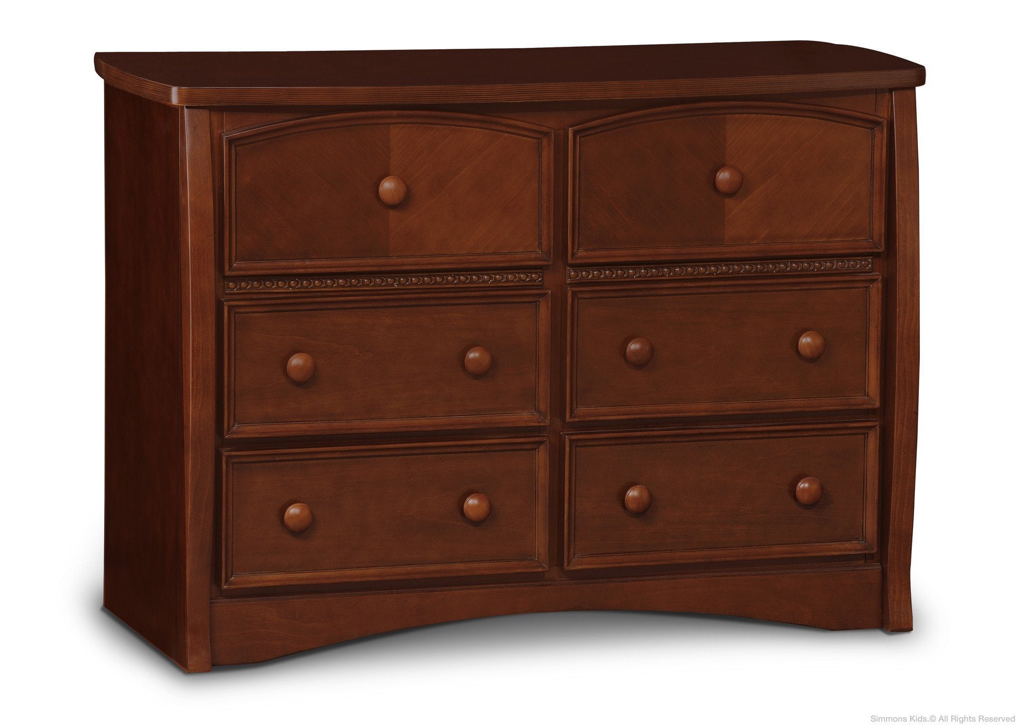Elite Double Dresser - Modern Wooden Chest of Drawers for Bedroom & Closet Storage | Perfect for Organizing Clothes, Accessories & Home Essentials