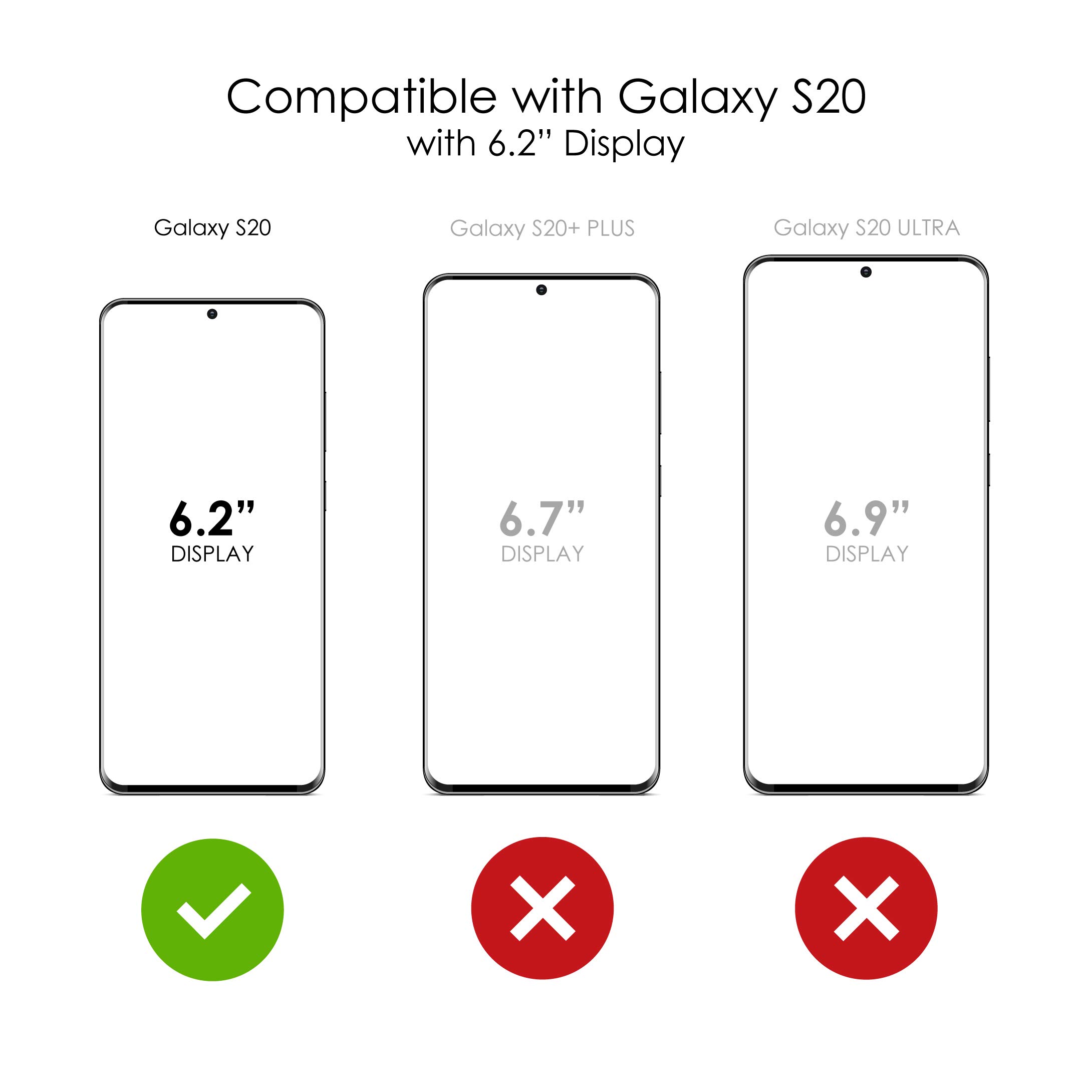 Premium Clear Shockproof Hybrid Case for Samsung Galaxy S20 & S20 5G (6.2 Inch) - Slim TPU Bumper + Scratch-Resistant Acrylic Back with Tempered Glass Screen Protector - Guitar Strings Design - Perfect for Outdoor Activities & Daily Protection