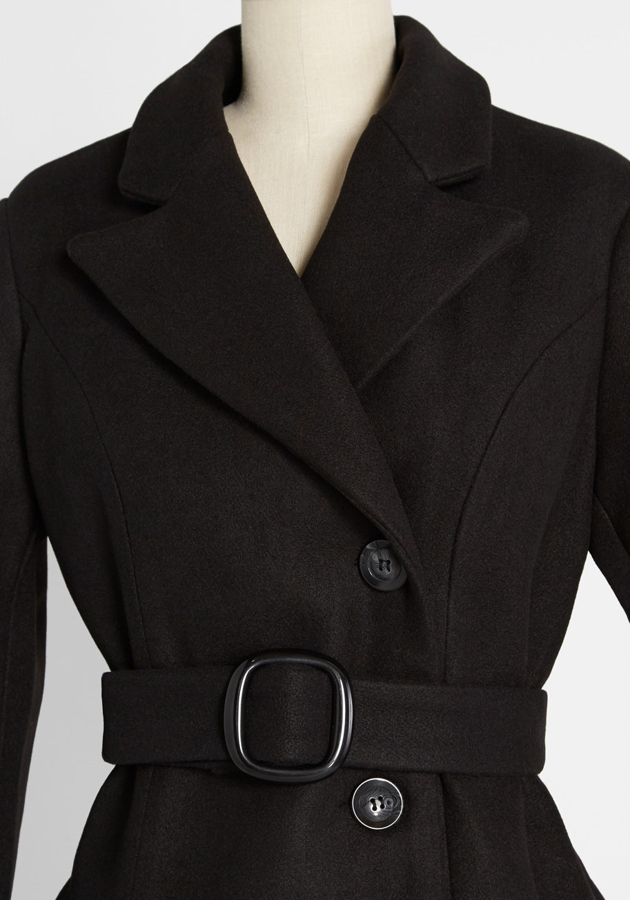 All Wrapped Up Belted Jacket - Women's Fashion Outerwear for Fall & Winter | Perfect for Office, Travel & Casual Outfits