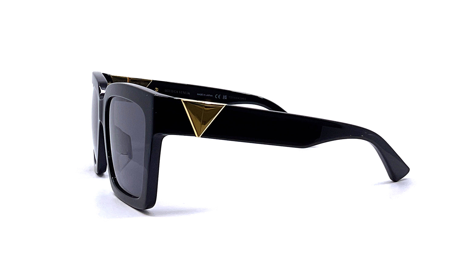 Bottega Veneta BV1198SA (001) Sunglasses - Luxury Designer Shades for Men & Women - Perfect for Outdoor Activities, Travel & Fashion Accessories