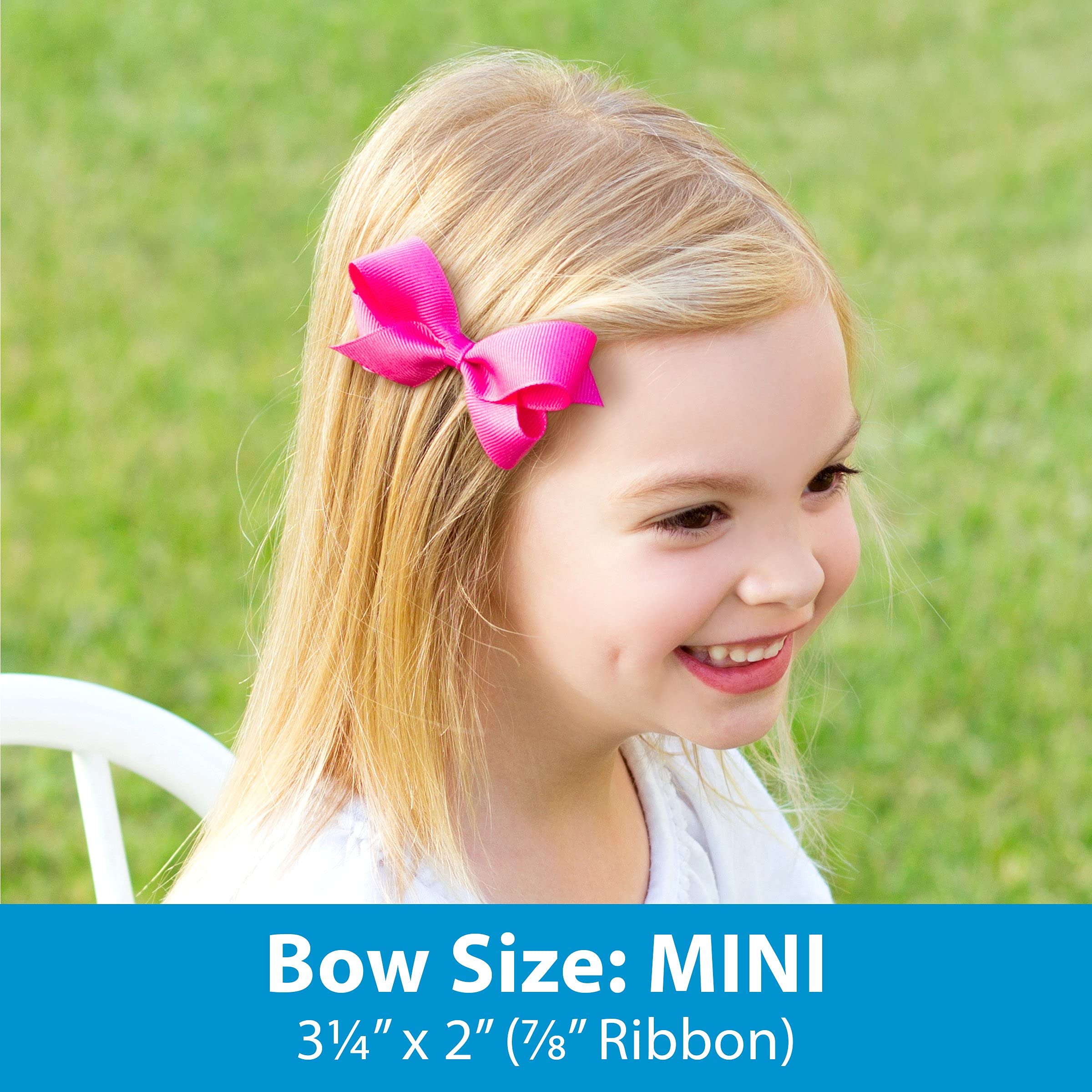 Wee Ones Girl's Grosgrain Bowtie with Streamer Tails & Scalloped Edge - Perfect for Birthday Parties, Weddings & Special Occasions