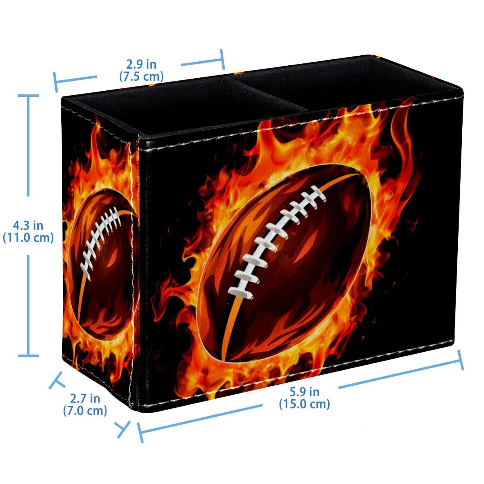 American Football Pen Holder for Desk - Stylish Pen Organizer & Desk Accessory - Perfect for Office, Home, and School Use