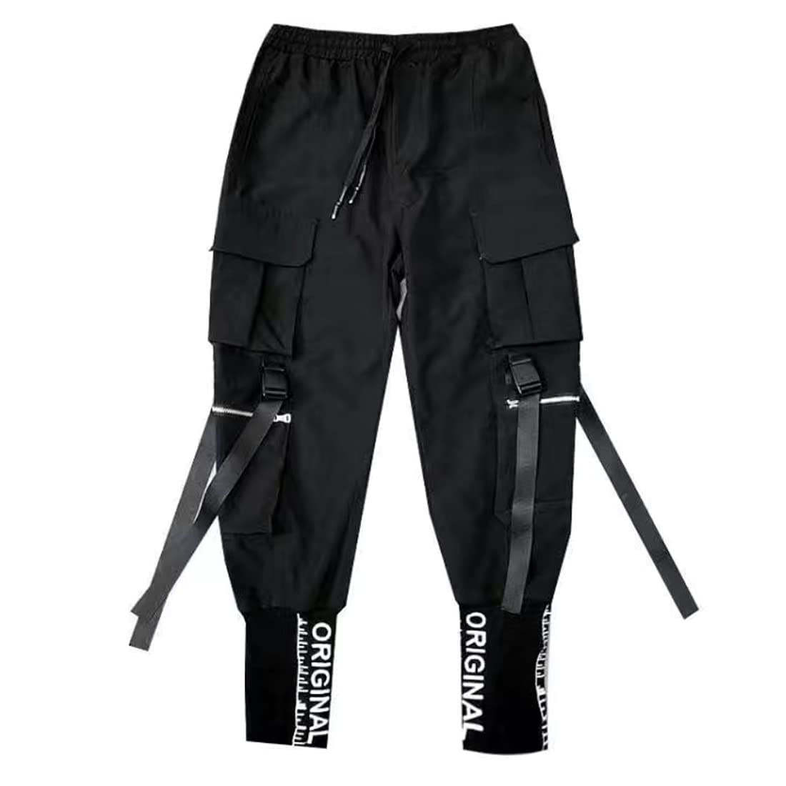**Men's Lightweight Jogger Pants - Unisex Techwear Cargo Pants for Running, Hip Hop & Outdoor Activities - Comfortable Casual Streetwear for Gym & Travel**