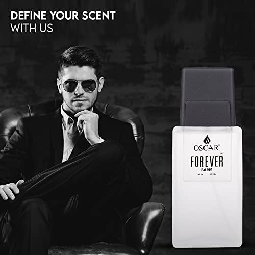 Forever Paris Men's Cologne - Premium Woody Aromatic Perfume for Men - 100ml Eau de Toilette Spray - Perfect for Date Night, Office & Special Occasions