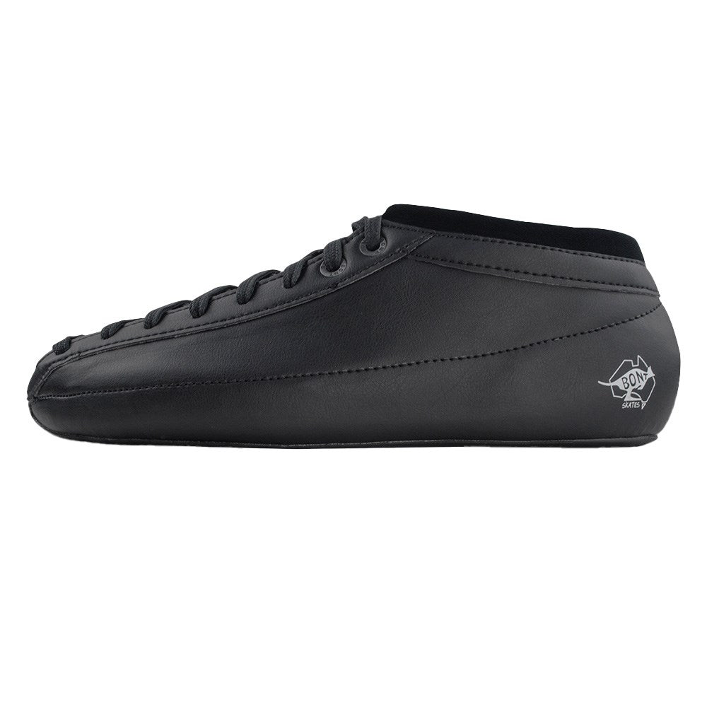 Bont Quad Racer Microfiber Black Speed Skating Boots for Men & Women - Professional Inline & Roller Derby Skating Shoes