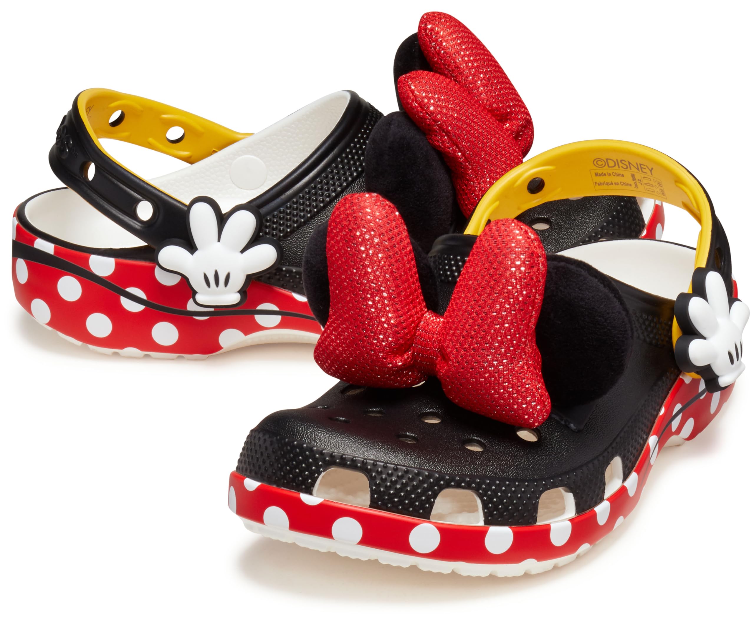 Crocs Unisex Kids' Disney Clogs - Mickey & Minnie Mouse Lightweight Comfort Shoes for Boys & Girls | Perfect for Playtime, School & Outdoor Activities