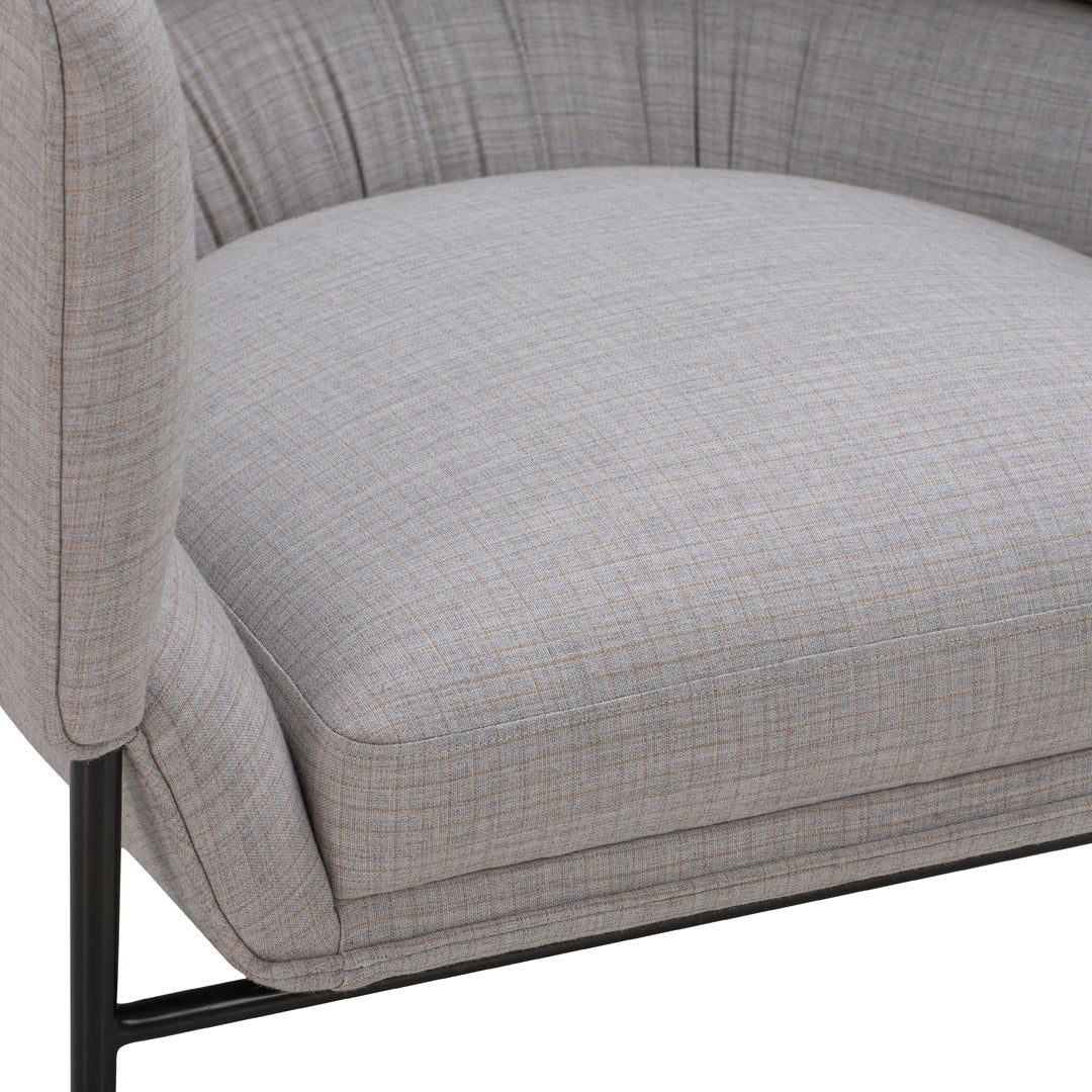Modern Accent Chair - Mid Century Lounge Chair with Wooden Legs for Living Room, Bedroom, or Office - Comfortable Reading Chair with Soft Cushions and Ergonomic Design - Perfect for Relaxing, Napping, or Working from Home
