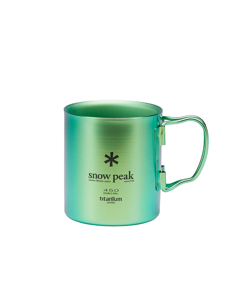 Titanium Double Wall Insulated 450ml Anodized Camping Mug - Perfect for Hiking, Travel & Outdoor Adventures