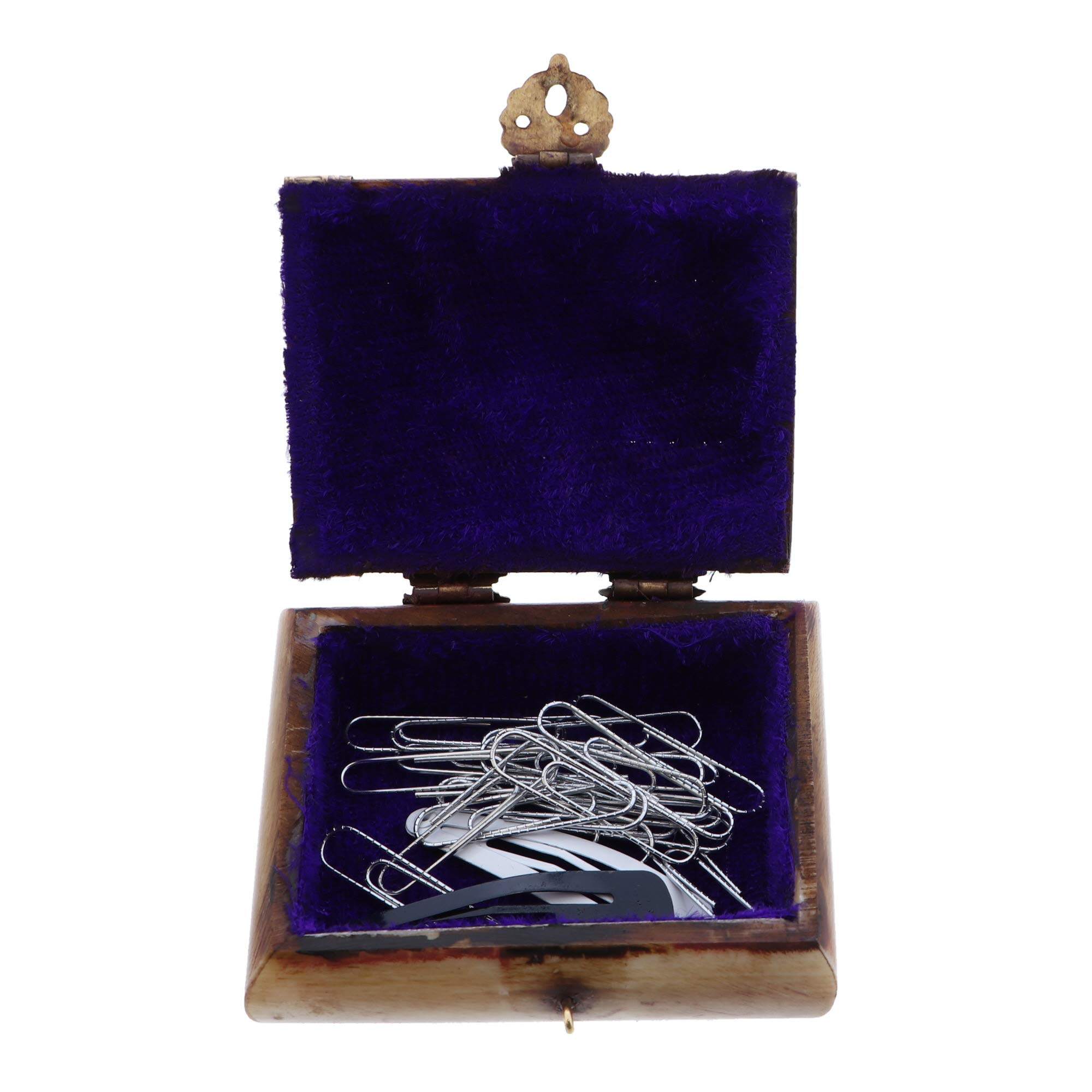 Li'Shay Gold Bone Decorative Keepsake Box - Mini Jewelry Storage Organizer for Rings, Earrings & Small Treasures - Perfect for Vanity, Dresser or Gift Giving