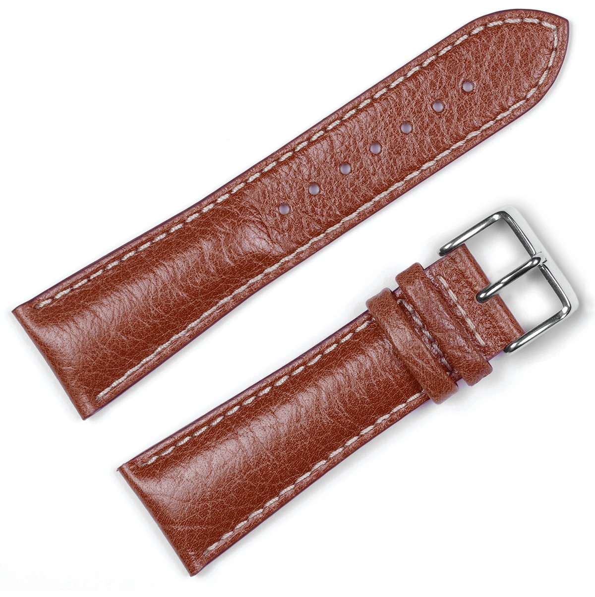 deBeer Sport Leather Watch Band - Black/Brown/Havana, 16-28mm - for Active Lifestyles