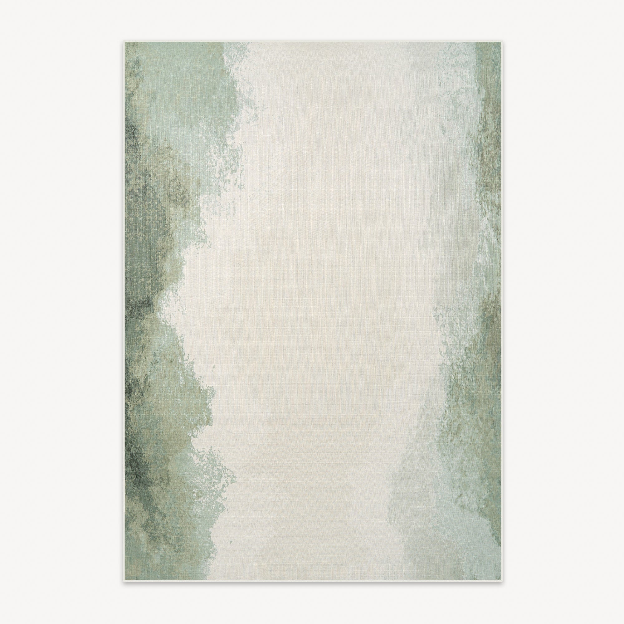 Easy Clean Rug - Verdant Whispers Spillproof Pet Friendly Minimalist Area Rug for Living Room, Bedroom & Home Decor - Stain Resistant & Washable