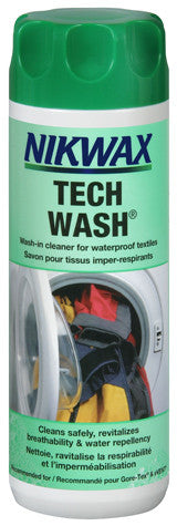 Nikwax Tech Wash 300ml - Waterproofing Cleaner for Outdoor Gear, Jackets & Hiking Equipment - Gentle Detergent for Performance Fabrics & Waterproof Clothing - Perfect for Camping, Backpacking & Winter Sports