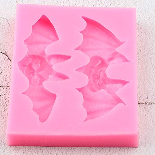 3D Halloween Bat Silicone Mold for DIY Soap, Chocolate, Candy, Fondant - Perfect for Cake Decorating, Ice Cream Toppers, Jelly Shots & Dessert Making (1pc)