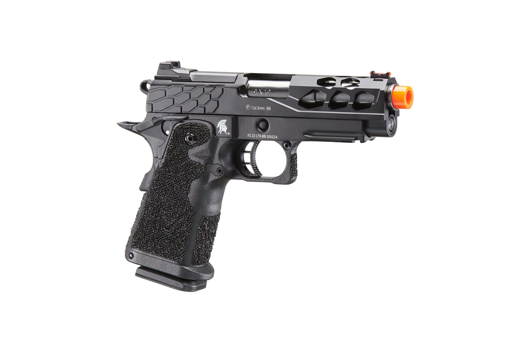 Lancer Tactical Airsoft Pistol STRYK Hi-Capa 5.1/4.3 Full Metal Gas Blowback GBB - 330 FPS for Competitive Shooting & Training | Realistic Replica for Airsoft Battles & Target Practice