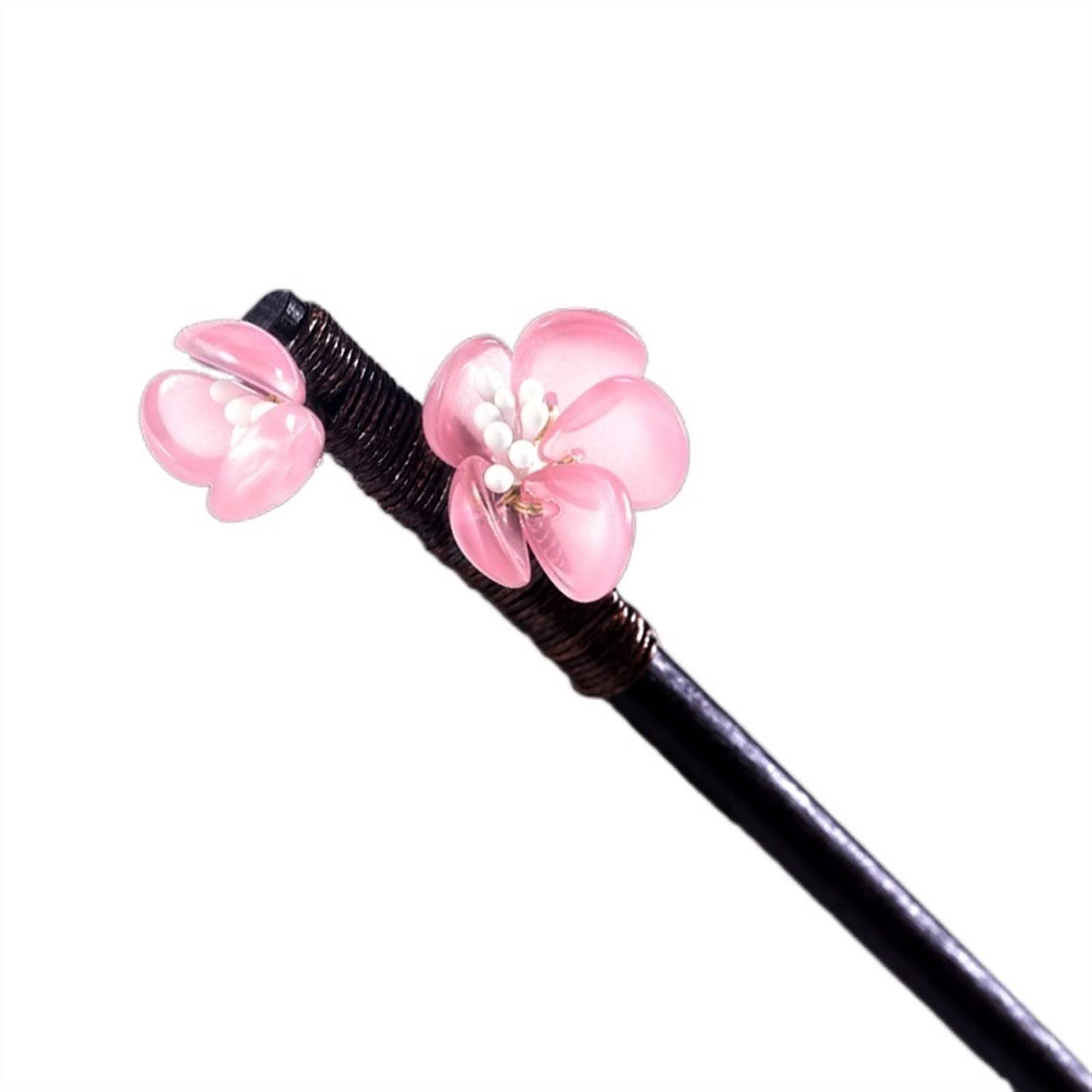 Vintage Plum Blossom Hair Stick - Crystal Flower Hairpin for Women, Wedding & Banquet Jewelry