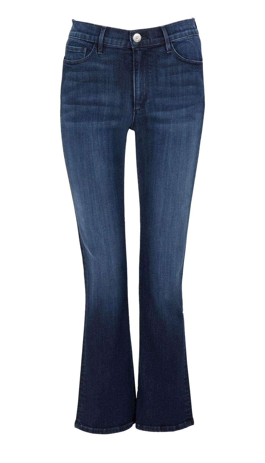 X-14 Women's Cute Slim Fit Cropped Mid Rise Bootcut Jeans - 3 X 1 Stretch Denim Pants for Casual Wear & Everyday Outfits
