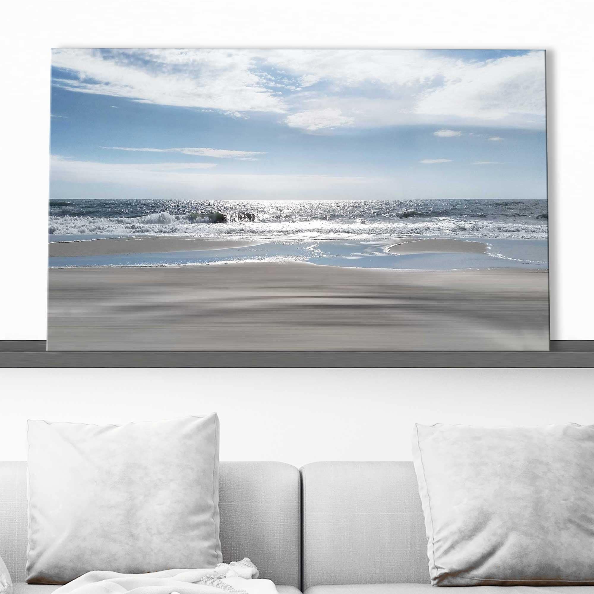 Beach Bliss by Ruane Manning - Stunning Canvas Wall Art Print for Coastal Home Decor | Perfect for Living Room, Bedroom & Beach House