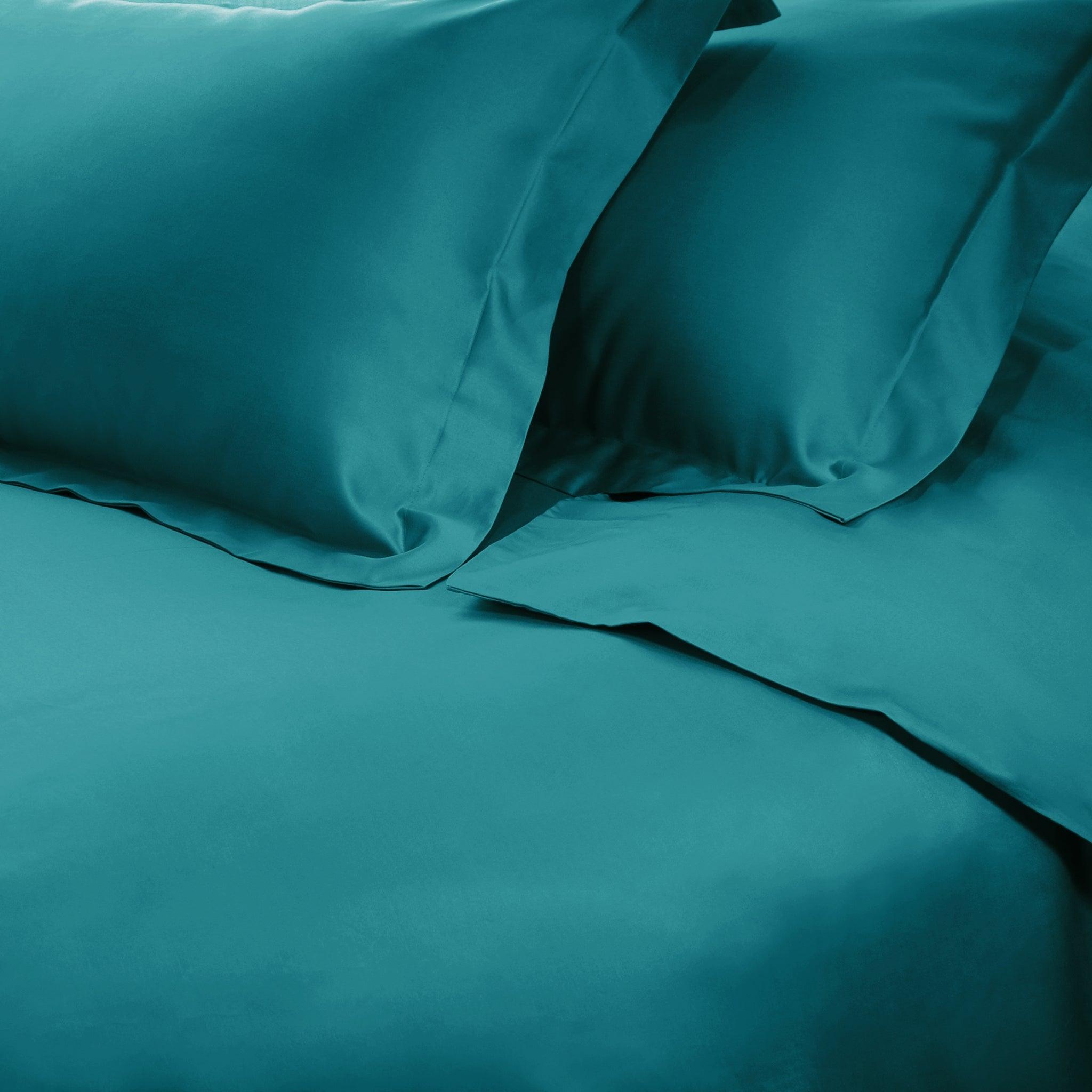 Luxury 650 Thread Count Egyptian Cotton Duvet Cover Set - King Size, Breathable & Hypoallergenic for Ultimate Comfort - Perfect for Master Bedroom, Guest Room & Hotel Use