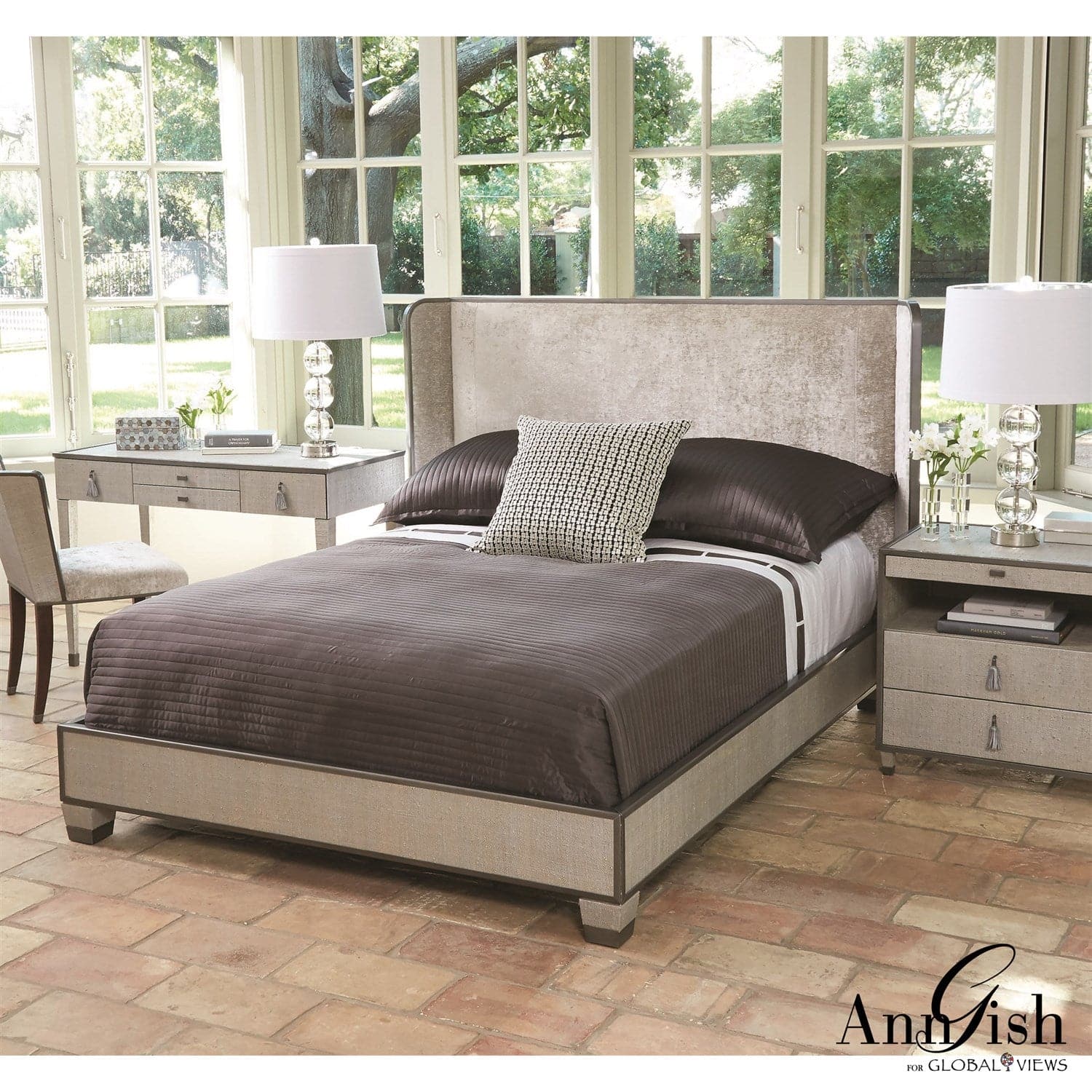 Argento King Size Bed Frame - Modern & Sturdy Platform Bed for Master Bedroom - Perfect for Home, Apartment, and Guest Room