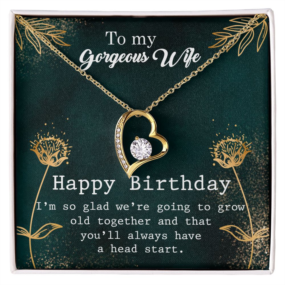 Forever Love Necklace for Women - Romantic Birthday & Anniversary Gift for Wife - Perfect for Valentine's Day, Wedding, or Special Occasions