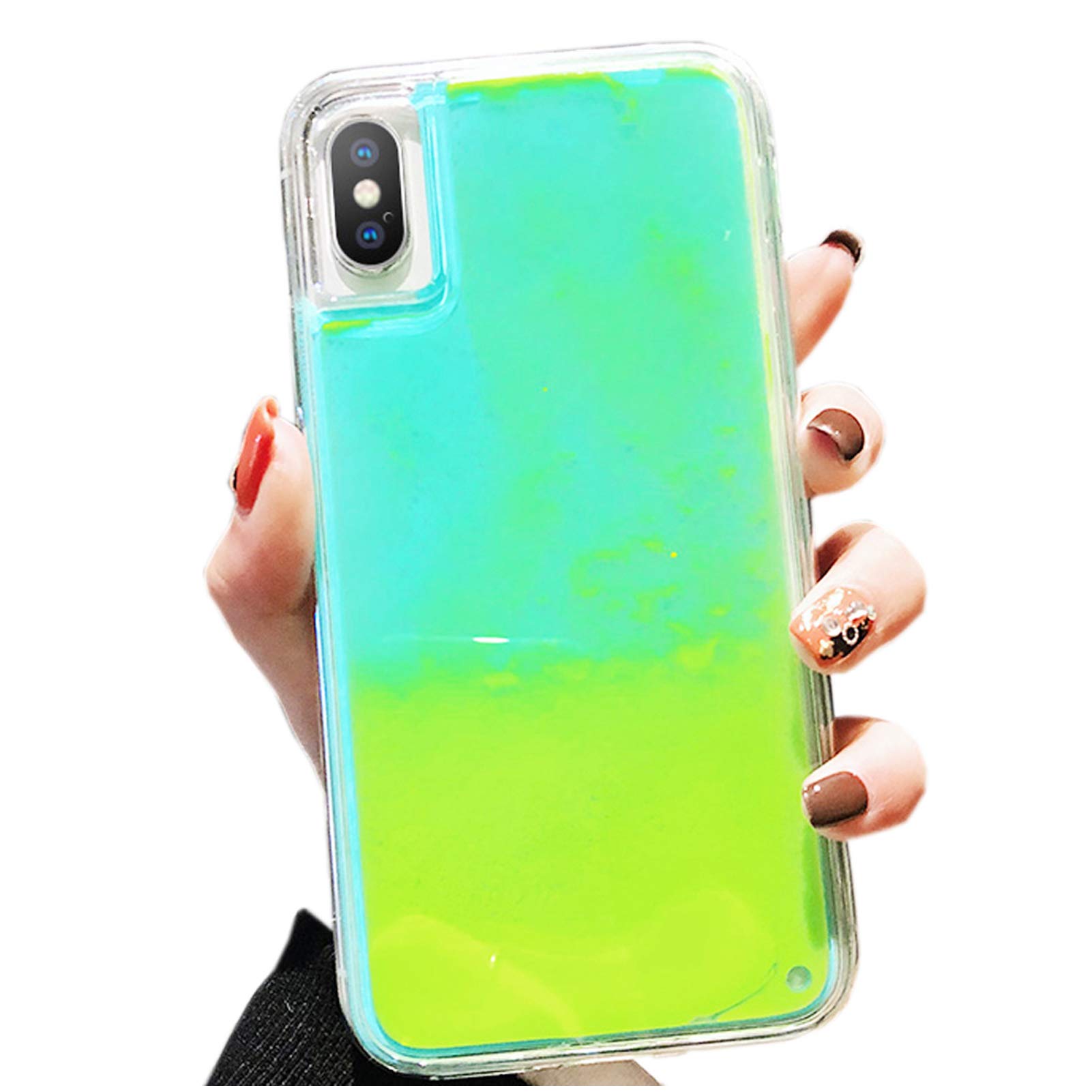 Glow in The Dark iPhone 6/6S Case - Shockproof Liquid Drop Resistant TPU Cover with Fluorescent Neon Green Design for Women Men Boys Girls | Perfect for Nighttime Use, Parties & Outdoor Activities