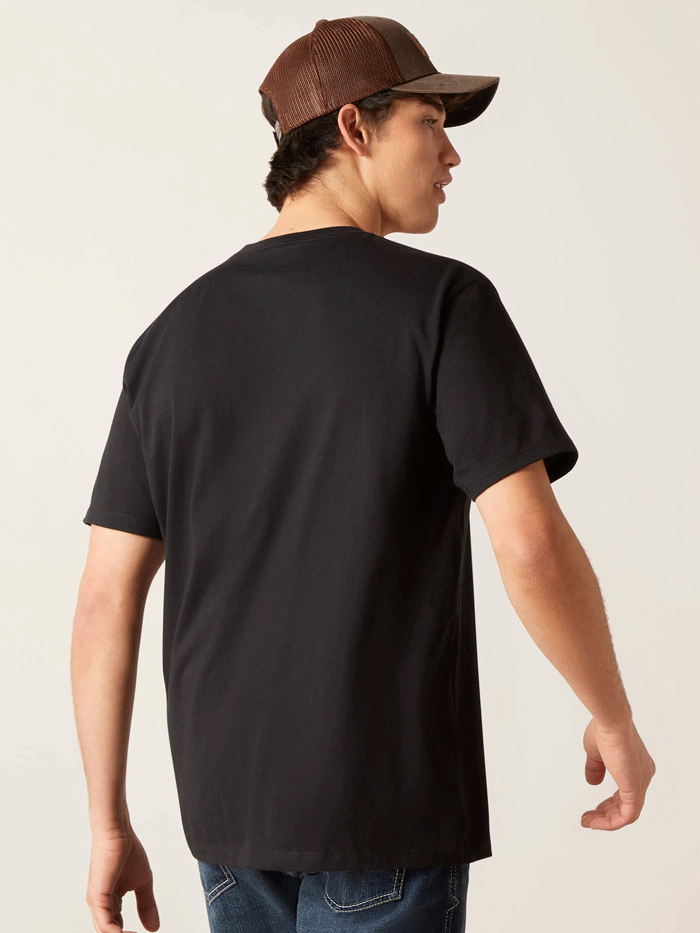 Ariat Men's Durango Diamond Short Sleeve T-Shirt - Black | Comfortable Cotton Tee for Casual Wear, Outdoor Activities & Work