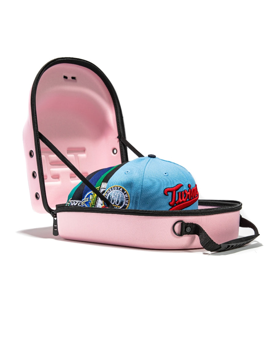 Pink Hat Club 6 Hat Carrier - Portable Hat Organizer for Travel, Storage & Display - Perfect for Baseball Caps, Sun Hats & Fashion Accessories